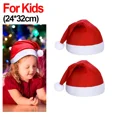 thumbnail image 1 of 10/1 piezas de sombreros navideños rojos unisex para adultos y niños, sombreros de Papá Noel, gorros de Feliz Navidad para Año Nuevo, festivales, decoración de fiestas, suministros navideños, 1 of 5
