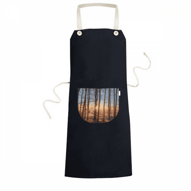 Dark Forestry Science Nature Scenery Apron Bib Sarong Cooking Baking Kitchen Pocket Pinafore
