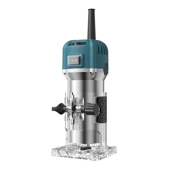 Speed Compact Wood Router Tool 800W Handheld Palm Router with 30000RPM 6 Variable Speeds Electric Trimmer Wood Router Hand Trimmer Tool Cutting Palmming Tool