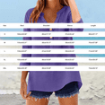 thumbnail image 3 of Duoif Womens Tops Womens Cotton Linen Tops Spring Fashion 2026 Long Sleeve V Neck Button Shirts Casual Loose Summer Purple XL, 3 of 9