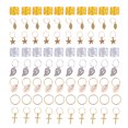 thumbnail image 1 of 90pcs Hair Braid Jewelry Rings Aluminum Dreadlock Cuffs Shell Star Cross Rings Charms, 1 of 5