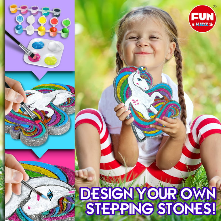 PAINT YOUR OWN STEPPING STONE UNICORN - THE TOY STORE