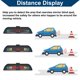 thumbnail image 5 of Sistema de radar de reversa para vehículos con pantalla LCD de distancia, sensores de estacionamiento de reversa, detección de distancia, 4 sensores de estacionamiento, gris, 5 of 7