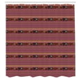 thumbnail image 3 of Ambesonne Ethnic Shower Curtain, Folk Motifs Stripes, 69"Wx75"L, Multicolor, 3 of 5