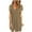Khaki, variant on BSDJILFG 50% Mini Dresses for Women Summer Casual Short Sleeve Button Crewneck Solid Color Babydoll Short Dress S-XXL