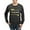 Charcoal, variant on - Proud Army Dad White And Gold Long Sleeve T Shirt - Long Sleeve Dark T-Shirt