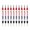 Black red, variant on 10Pcs Double Ended Long Nose Marker Double Color Long Tip Marker Pen for Marking on Metal Glass Ceramic