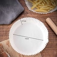 thumbnail image 5 of Nvzi 100PCS Air Fryer Disposable Paper Liner, Food Grade Non-Stick Air Fryer Parchment Paper Liners Round, Air Fryer Liners Baking Paper for Baking Roasting Microwave (100, White), 6.3in, 5 of 5
