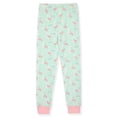 thumbnail image 2 of Sleep On It Girls 4PC Bamboo Snug Fit Pajama Sets ,Mint ,7, 2 of 6