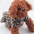 thumbnail image 2 of Pretty Comy Cute Pet Dogs Leopard Dress Tops Puppy Cotton Hoodie Clothes XS-XL Costumes M13, 2 of 6