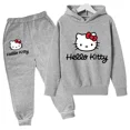 thumbnail image 3 of Conjunto de sudadera y pantalones para niño y niña, primavera y otoño, sudadera holgada, chándal, ropa para niño de 4 a 14 años, 3 of 5