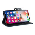thumbnail image 2 of Premium Wallet Case for iPhone 14 with Card Slots & Kickstand, Flip Cover Green, 2 of 7