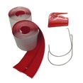 thumbnail image 2 of 2 piezas de accesorios de de cremallera autoadhesiva con de láminas, resistente, disponible, portátil, incluye kit de ganchos para Fernando Rollo de cremallera, 2 of 7