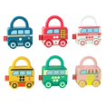 thumbnail image 3 of 100% Brand New Sensory Learning Game Unlocking Toys Cognition Scooter Infant Fun 7x4x9cm Traditional Games 3 Packs Digital Key Matching, 3 of 5