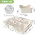 thumbnail image 2 of Snackle Box Container, Divided Serving Tray with Lid and Handle, Travel Snack Box, Multi-purpose Food Organizer and Storage Container for Charcuterie, 2 of 5