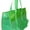 Green, variant on Mesh Shopper Utility Beach Bag Zipper Organizing Tote bag Royal