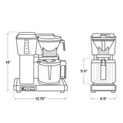 Technivorm Moccamaster Select Matte Silver 10-Cup Drip Coffee Maker