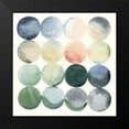 thumbnail image 2 of Popp, Grace 12x12 Black Modern Framed Museum Art Print Titled - Pastel Hoops I, 2 of 5