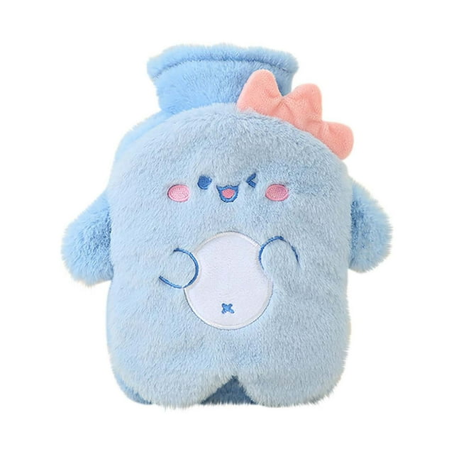 Hot Water Bag,Water Proof Bag Hot Water Bag Explosion Proof Water Injection Bag Portable and Cute Hand Warming Treasure Hot Water Bottle,Hot Water Bottle with Cover,Hot Water Bottles