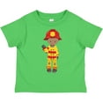 thumbnail image 3 of Inktastic African American Boy, Fireman, Firefighter, Helmet Boys Toddler T-Shirt, 3 of 5