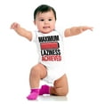 thumbnail image 4 of Maximum Laziness Achieved Funny Lazy Romper Boys or Girls Infant Baby Brisco Brands NB, 4 of 7