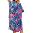 thumbnail image 2 of DISNIMO Monstera Palm Tree Print Women's Kimono Coverup Summer Swimsuit Beach Cover Ups Loose Casual Resort Wear Half Sleeve Wearable Bikini Coverups, 2 of 6