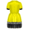 thumbnail image 4 of iEFiEL Girls Short Sleeve Tutu Dance Dress Figure Skating Stage Performance Christmas Elf Dress Black 6, 4 of 7
