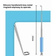 thumbnail image 4 of Toystoory Anzuelo de pesca Garganta Profunda Dispositivo de desacoplamiento rápido Perforación ciega Extractor de seguridad de acero inoxidable Type3 NO3, 4 of 6