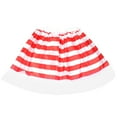 thumbnail image 2 of Girls Striped Printed Tulle Tutu Skirt Layered Fluffy Skirts for Halloween Party Kids White, 2 of 4