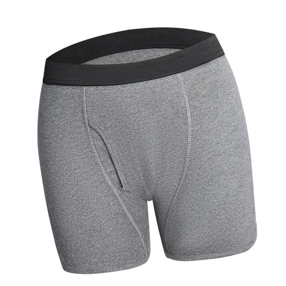 Washable Incontinences Underwear for Men Reusable Incontinences Boxers Briefs with Front Fly Leak Proof Underwear