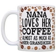 thumbnail image 2 of ThisWear Mothers Day Gifts for Grandma Nana Loves Coffee and Grandkids 11 ounce Coffee Mug Coffee Bean, 2 of 4