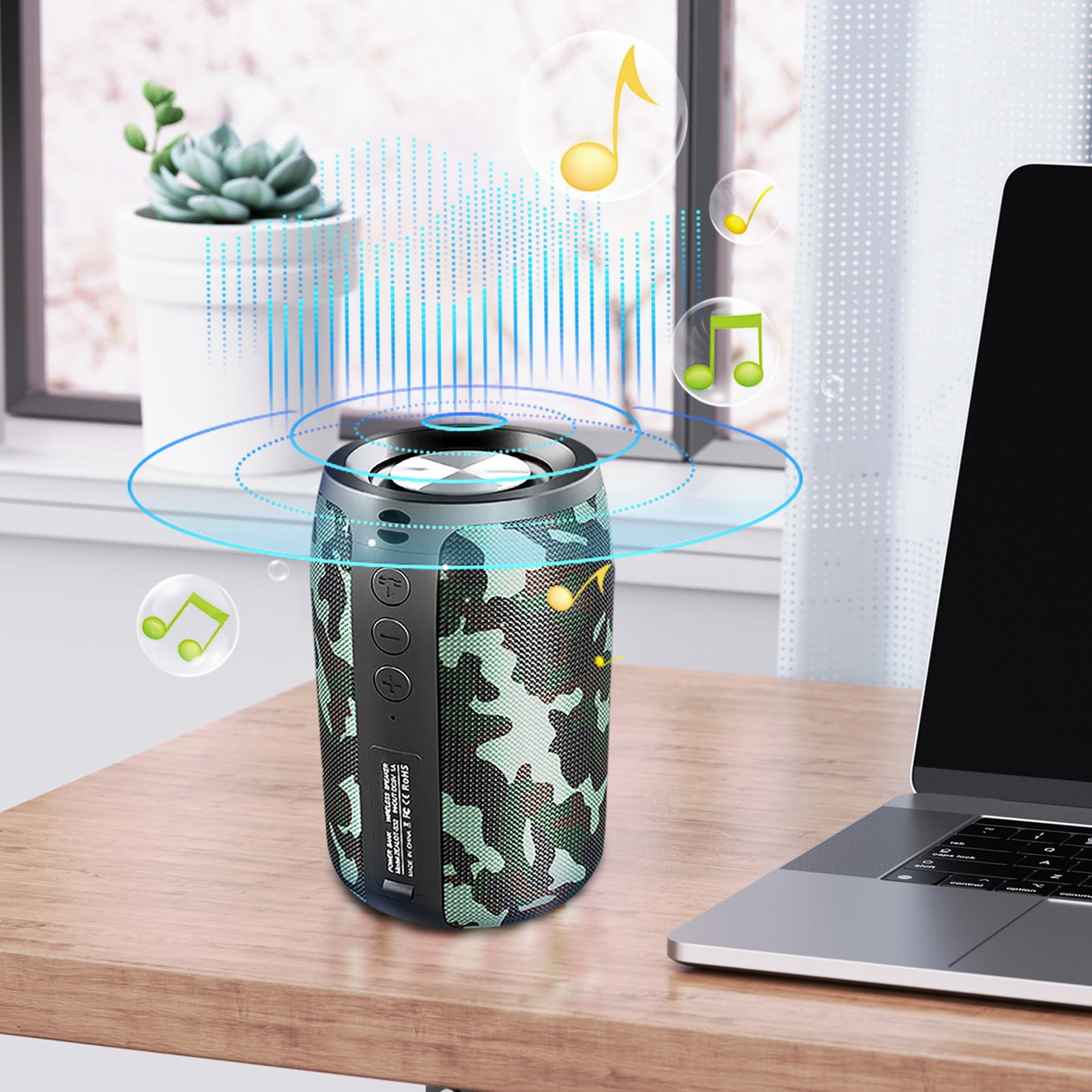 COM1950s Speakers Bluetooth Wireless Loud Aursear Waterproofs Bluetooth Speaker Aursear Portable Bluetooth Speaker Portable Wireless Speaker with Louds Stereo Sound