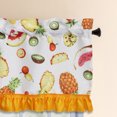 thumbnail image 3 of Plume D' Home 3pc Kitchen Curtain Set 2 Tiers 35"L × 28"W + 1 Valance 56" × 16" Fruits), 3 of 4
