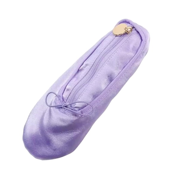 Estuche con cremallera para lápices, bolsa de maquillaje para zapatos de ballet, para estudiantes y niños, escuela.