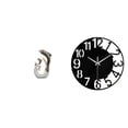 thumbnail image 1 of escultura blanca plateada,Estatua de delfín de cerámica,escultura blanca plateada,Reloj de pared grande,Reloj de pared acrílico silencioso y moderno,Reloj de pared grande para, 1 of 8