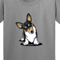 thumbnail image 4 of Inktastic Tri Color Corgi Youth T-Shirt, 4 of 5