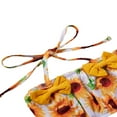 thumbnail image 3 of CNKOO Summer Baby Girls Bikini Sets Sunflowers Ruffles Tops Shorts Hats Swimwear, 3 of 6