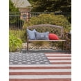 thumbnail image 3 of Rugs.com Jill Zarin Outdoor Collection Rug – 7' 10 Square Red Flatweave Rug Perfect For Living Rooms, Kitchens, Entryways, 3 of 9