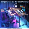 thumbnail image 4 of Casacomoda Computer Desk L Shaped, 51 Inch Reversible L Shaped Desk, Gaming Desk, Home Office Desk, Vintage Brown, 4 of 8