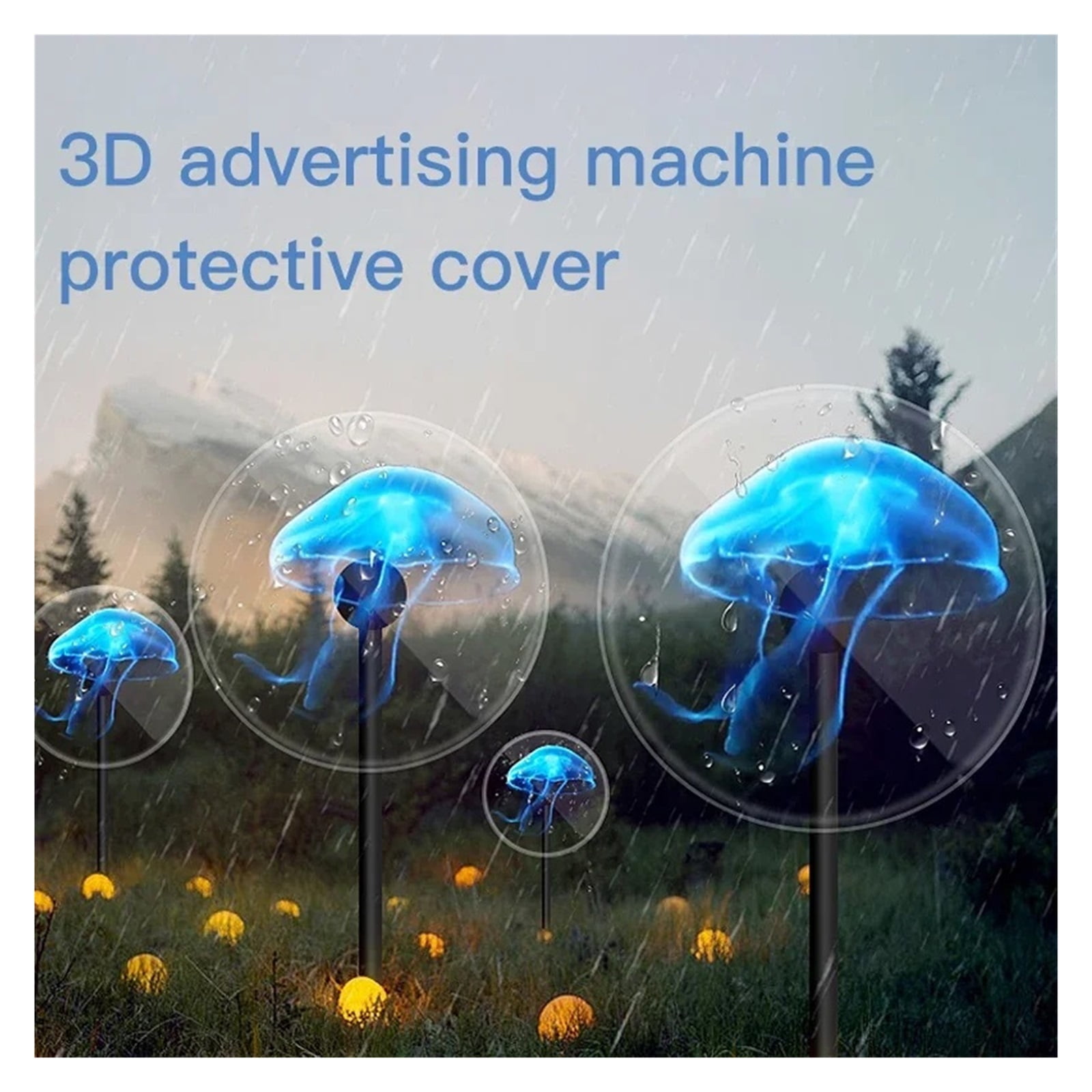 Holographic Fan, 3D Rotary Projection Holographic Advertising Machine Fan Type Naked Eye 42/50/56/65/100cm Special Protective Cover ,Creating Good Attraction