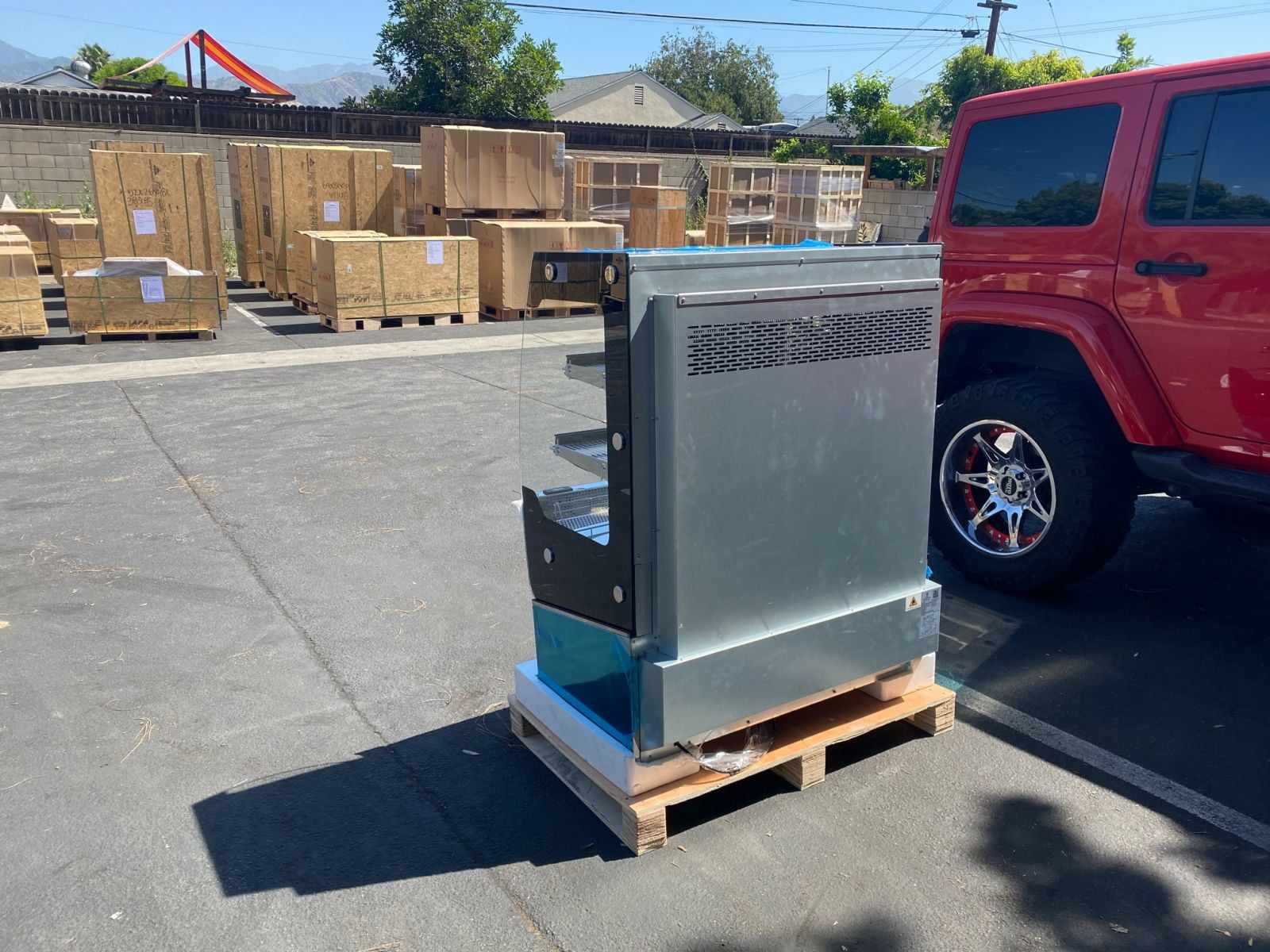 39"  Commercial Refrigerator Open Air Merchandiser Slope Grab Showcase Coffee Shop Multideck Chiller  Display Cooler NSF RTS-200L