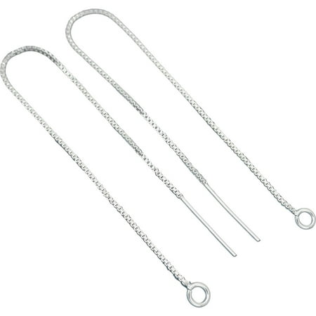 2 Sterling Silver Threader Earrings 5"