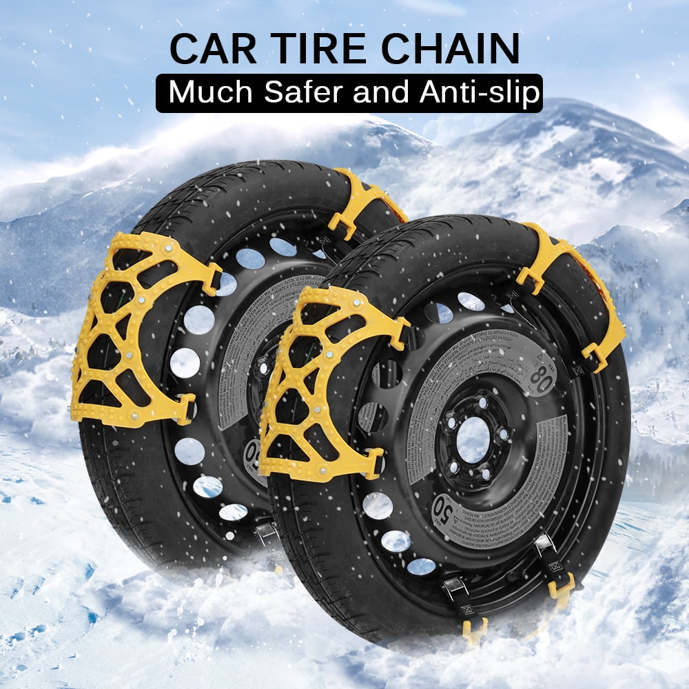 6PCS Car Tire Chains AntiSlip Snow Chains Ice Chains Cable Traction