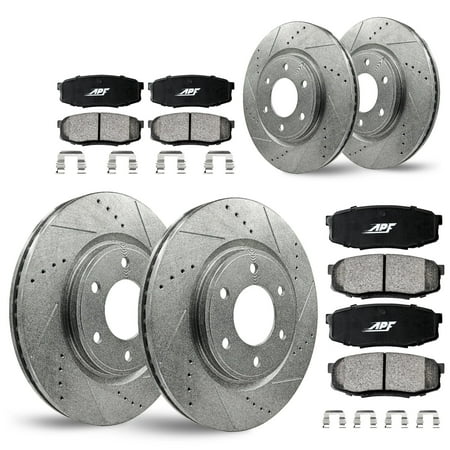 APF Full Brake Kit Rotors and Pads for Nissan Xterra 2005-2015