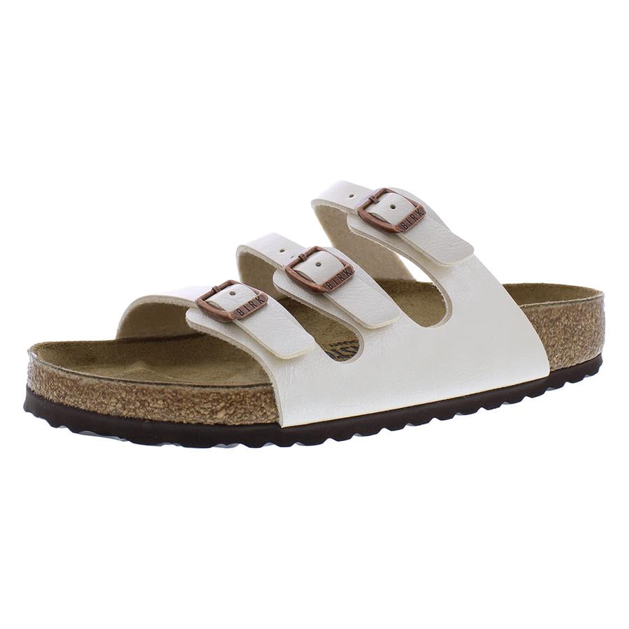 Birkenstock Florida Unisex Shoes Size 6, Color: Graceful Pearl White
