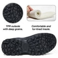 thumbnail image 4 of ZUTY Winter Snow Booties for Women Plush Faux Fur Lined Fuzzy Loafers Warm Comfortable Casual Walking Shoes Black 7, 4 of 6