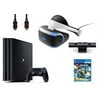 PlayStation VR Bundle 4 Items:VR Headset,Playstation Camera,PlayStation 4 Pro 1TB,VR Game Disc RIGS Mechanized Combat League