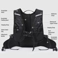 thumbnail image 4 of Mochila para correr de hidratación, bolsa para montar en bicicleta ultraligera transpirable con 2L, 4 of 8
