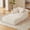 White-B, variant on Aukfa 79" Oversized Chaise Lounge Indoor, Corduroy Sleeper Sofa Bed, Upholstered Couch, No Assembly Required for Living Room, Bedroom, White