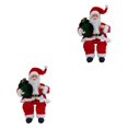 thumbnail image 4 of Decodeary Adorable Poupée Père Noël pour Enfants Bureau Fête Nain Gnome Spectacle Collection Rouge 13.78x7.09 Pouces 2ensemble, 4 of 6
